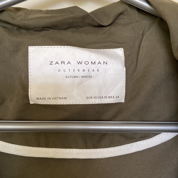 BNWT - Zara Olive Green Spring Jacket, XS - Picture 5 of 7